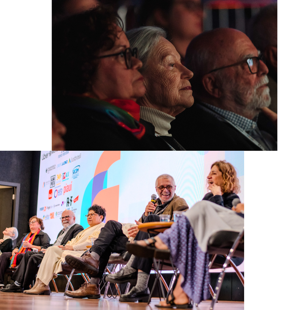 Foto dos homenageados do 20º Congresso da Abraji